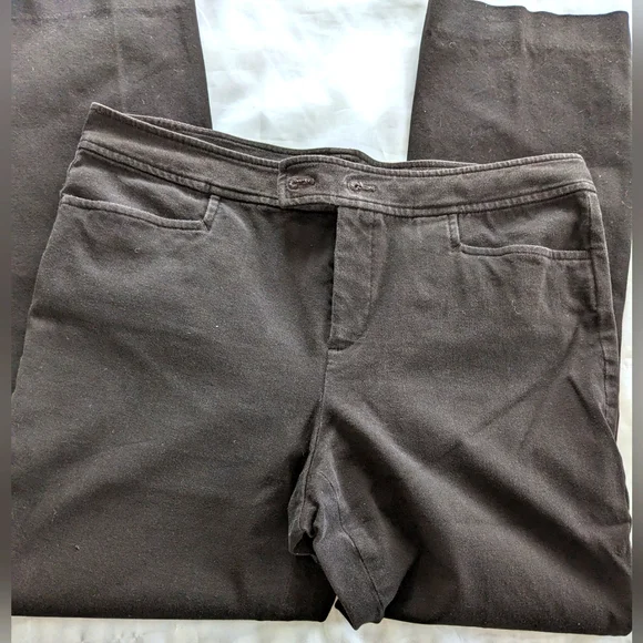 CHAPS Women's Double Button Petite Pants - Picture 3 of 8